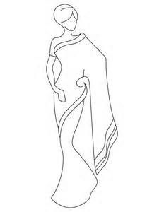 232x300 Sari Clip Art Sketch Drawings, Sketches And - Sari Sketch