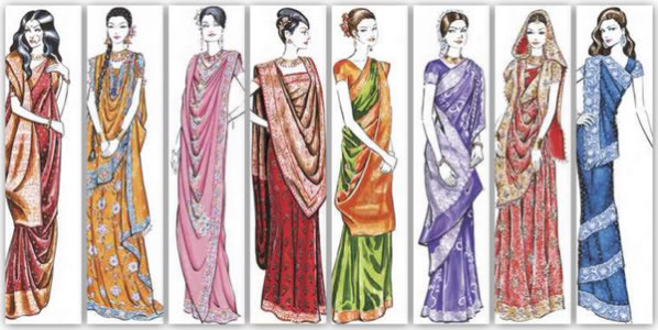 598x300 Various Saree Styles For Every Woman Bridal Blog - Sari Sketch