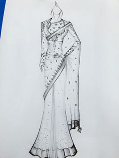 236x314 Saree Illustration Art And Sketch To Try Fashion - Sari Sketch