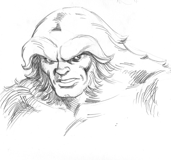 600x562 Sasquatch Sketch By Reillybrown - Sasquatch Sketch