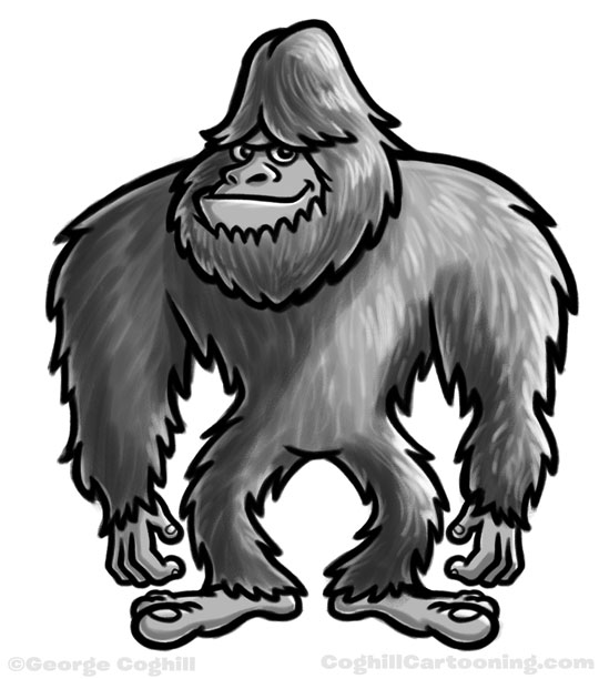 540x612 Bigfootyetisasquatch Sketch - Sasquatch Sketch