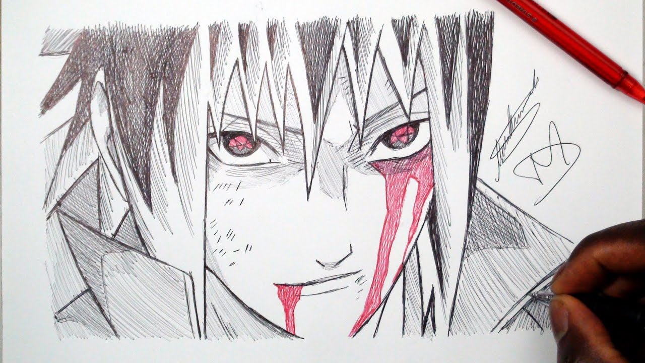 1280x720 Sketch Sunday - Sasuke Sketch