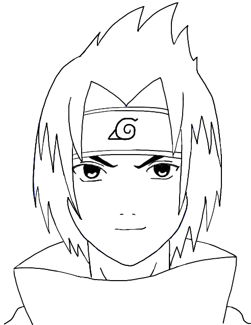 492x637 How To Draw Sasuke Uchiha From Naruto Step By Step Drawing - Sasuke Sketch
