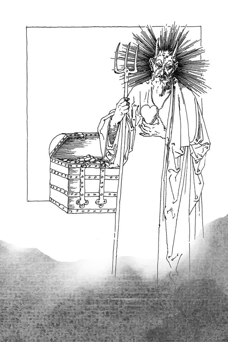 770x1155 Antique Souvenir - Satan Sketch