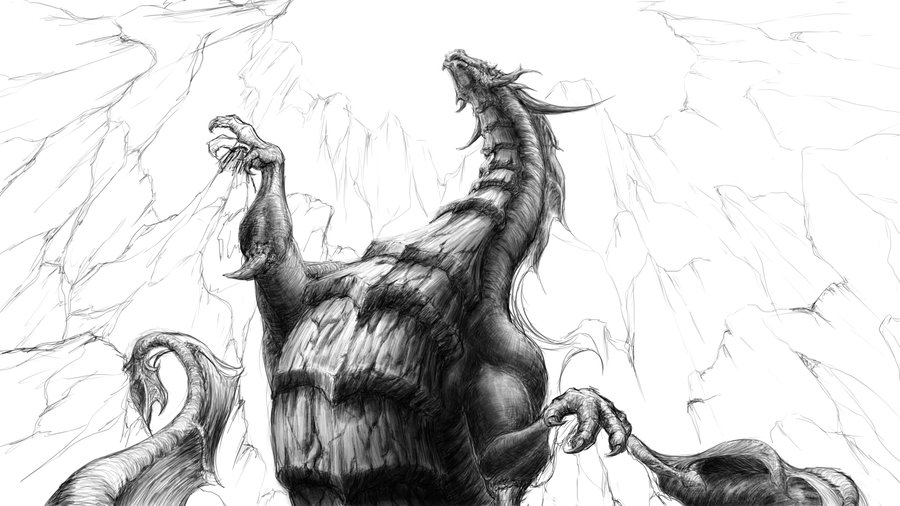 900x506 Dragon Sketch By Satan Imp - Satan Sketch