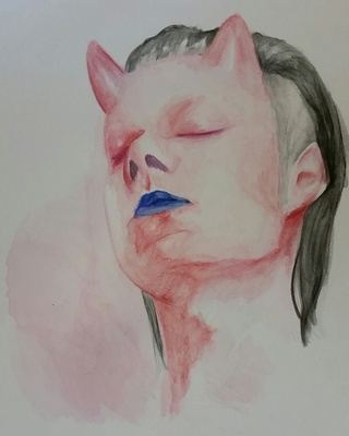 320x400 Satan Drawings On Paigeeworld. Pictures Of Satan - Satan Sketch