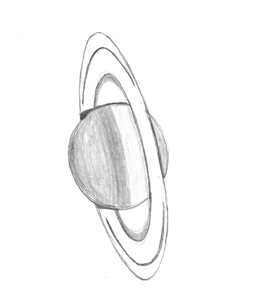 912x1010 Saturn June 6, 2013 Astronomy Sketch Of The Day - Saturn Sketch