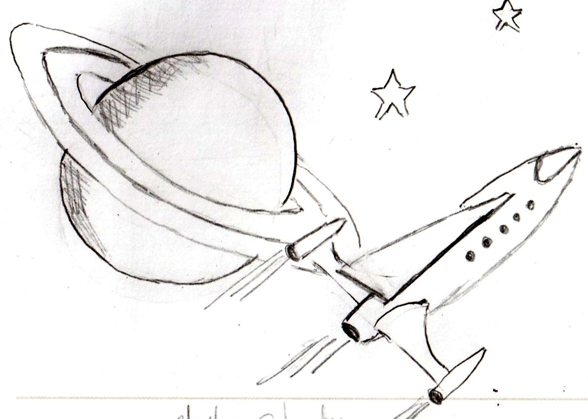 1202x857 Staniless Steel Rat Beyond Saturn One Sketch A Day - Saturn Sketch