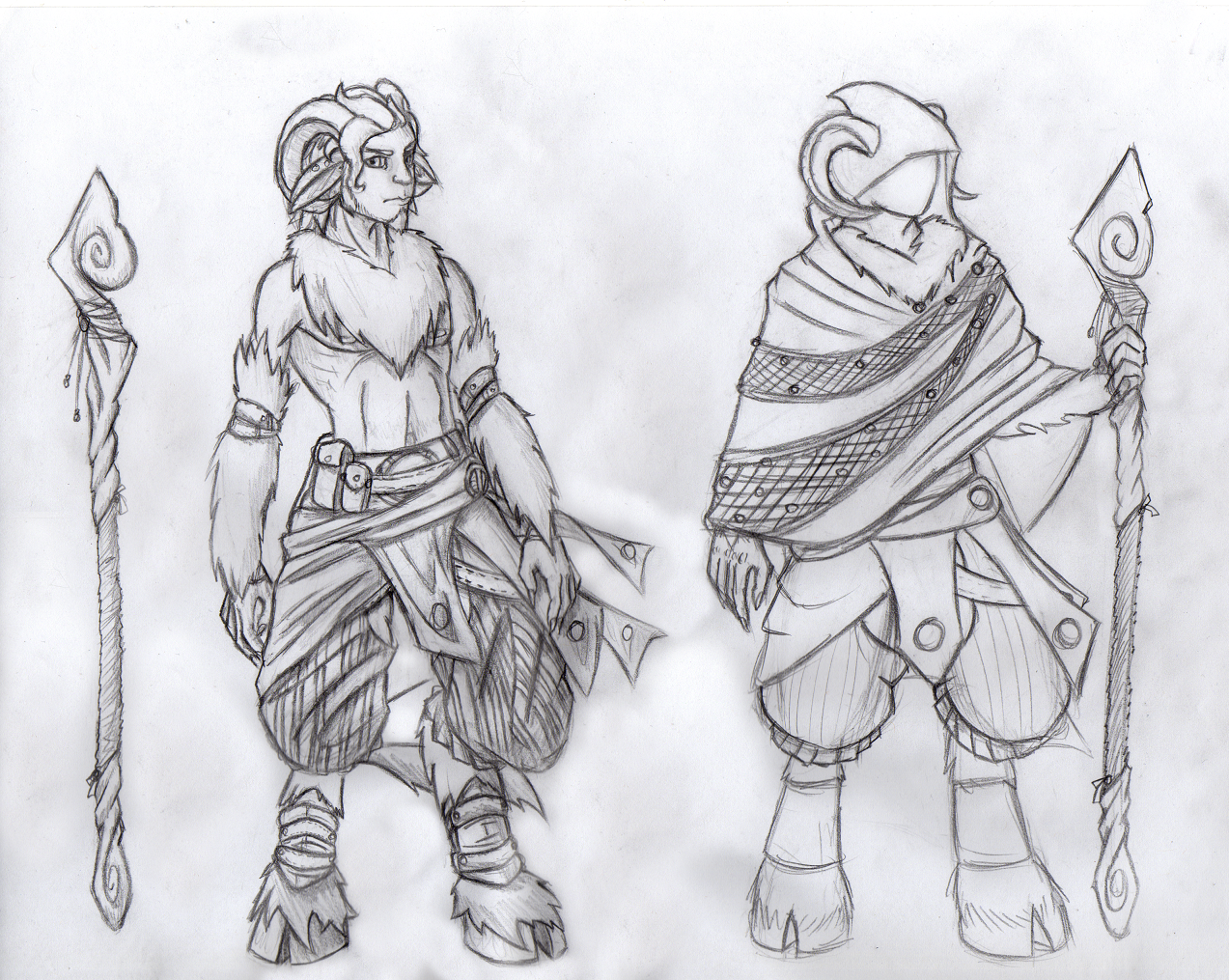 1273x1015 Satyr Sketch By Kritkobold - Satyr Sketch