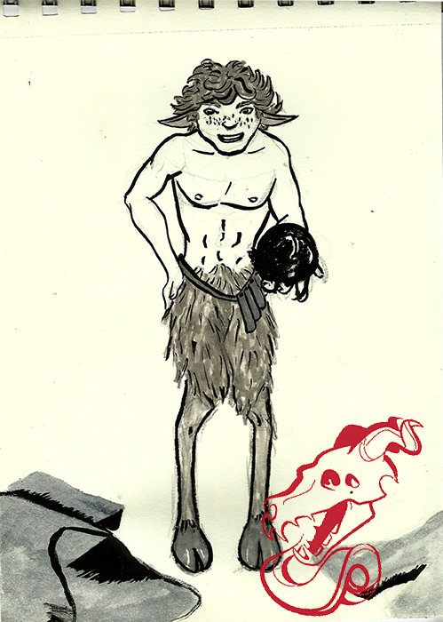 499x700 Louis Firioss - Satyr Sketch