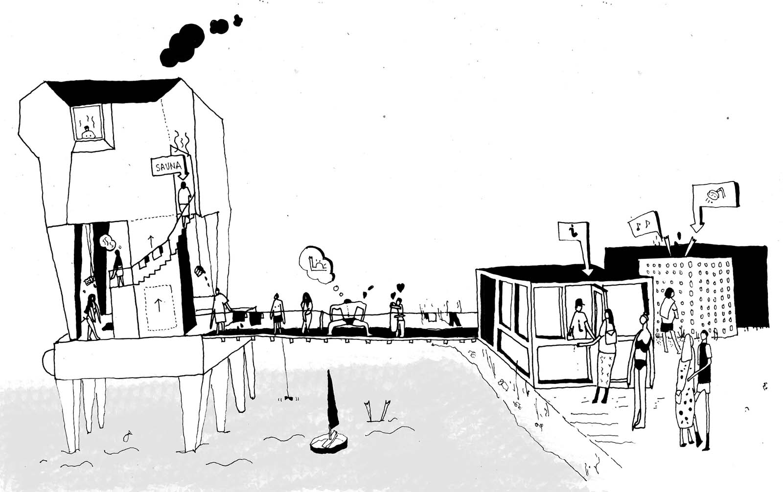 1600x1006 Sauna By Raumlabor In Gothenburg - Sauna Sketch