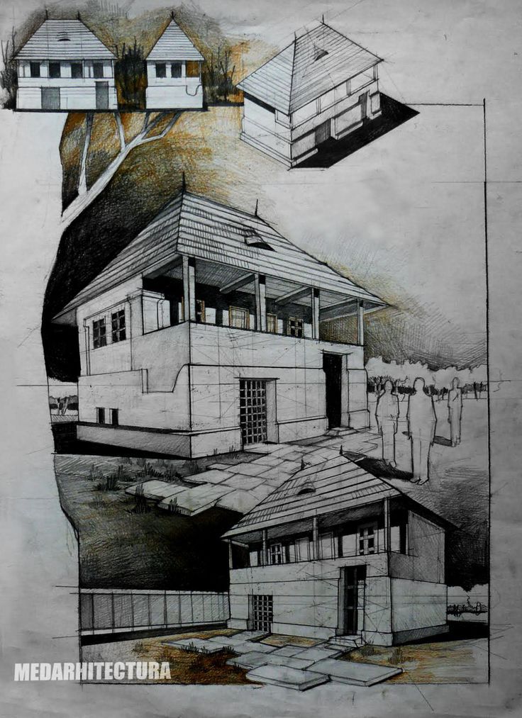 736x1013 Color Perspective Sketch Sauna - Sauna Sketch