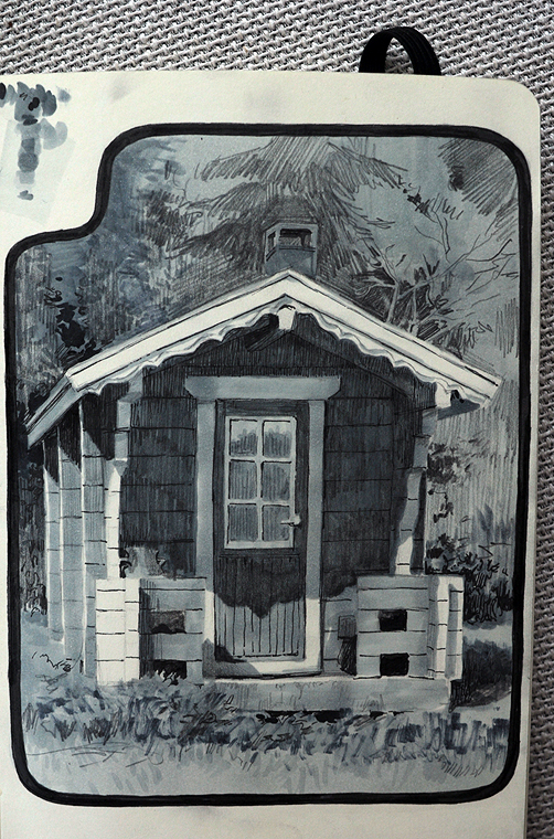 502x760 Sauna Sketch By Janaschi - Sauna Sketch