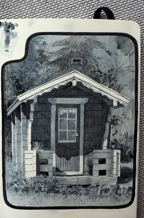 502x760 Sauna Sketch By On @ Arts That - Sauna Sketch