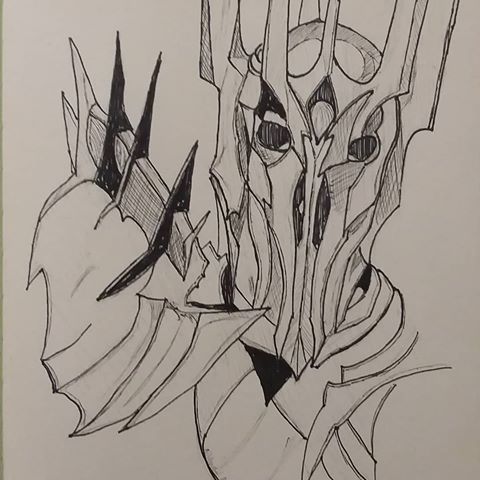 480x480 Images About - Sauron Sketch