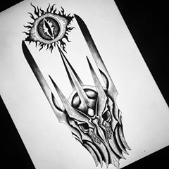 240x240 Lordoftheringstattoos Shared Photos And Videos - Sauron Sketch