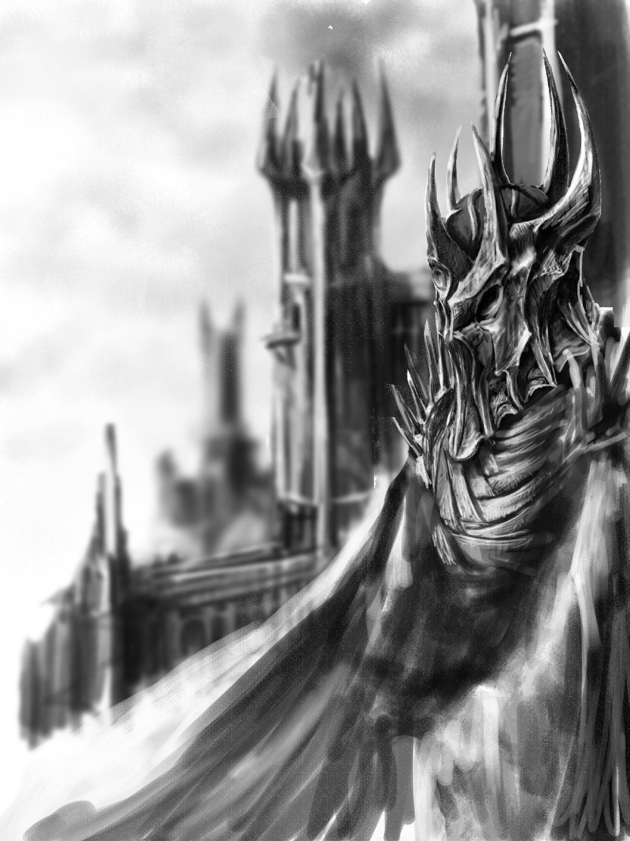 1280x1707 Sauron Sketch By On @ - Sauron Sketch