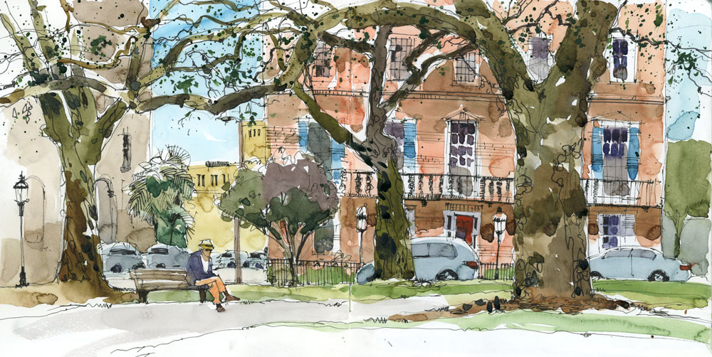 1000x502 Lost And Found In Savannah Urban Sketchers - Savannah Sketch