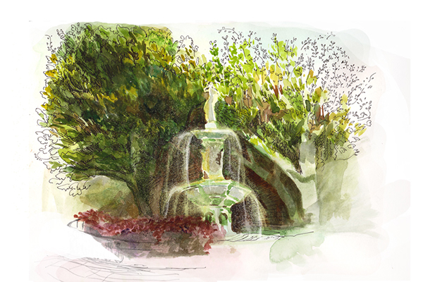 600x400 Savannah Sketches Street Scenes Collection On Student Show - Savannah Sketch