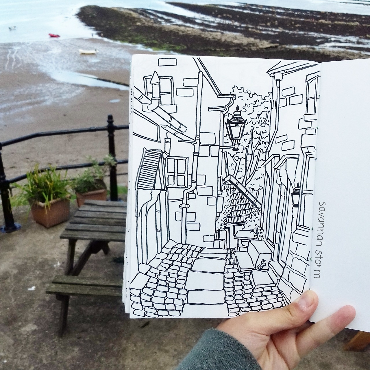 1280x1280 Another Robin Hoods Bay Sketch! Insta @savannah.storm - Savannah Sketch