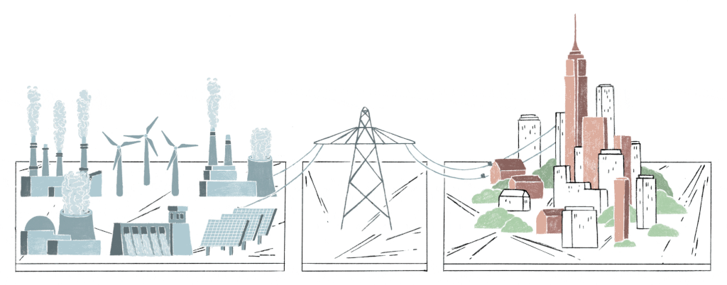 1024x402 How New York City Gets Its Electricity - Save Electricity Sketch