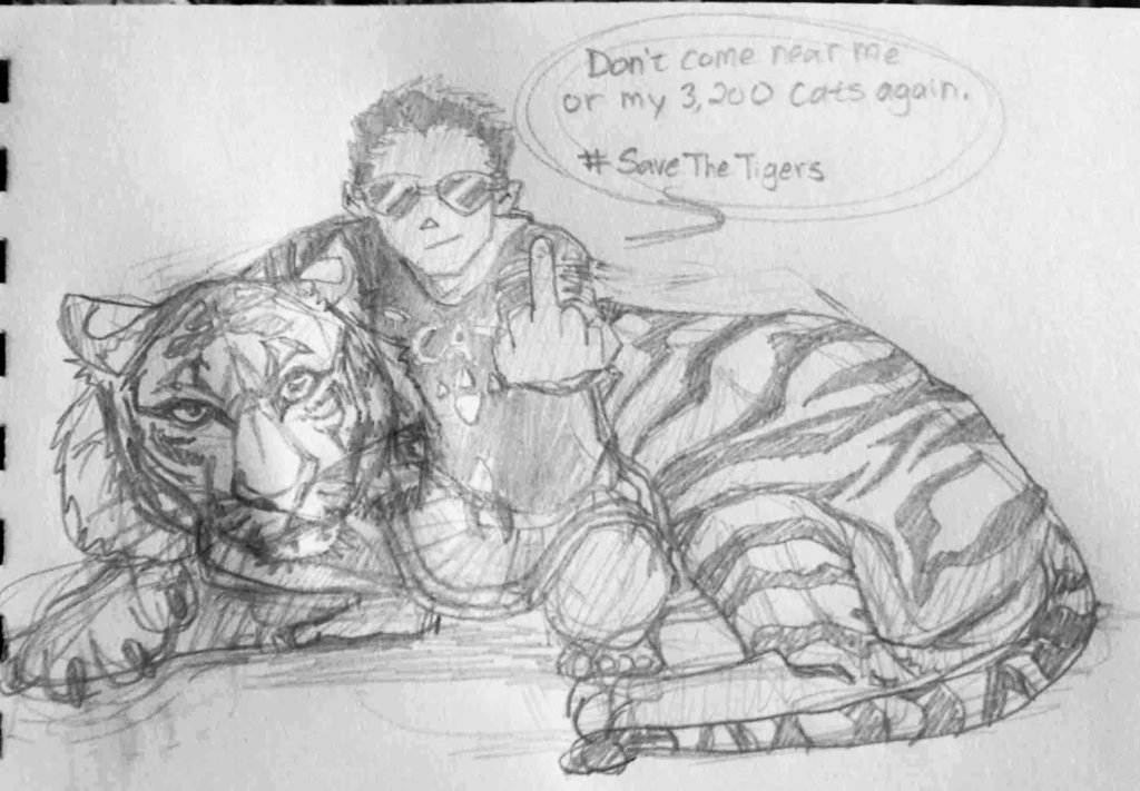 1024x711 Save The Tigers Sketch By Violet Scythe - Save Sketch