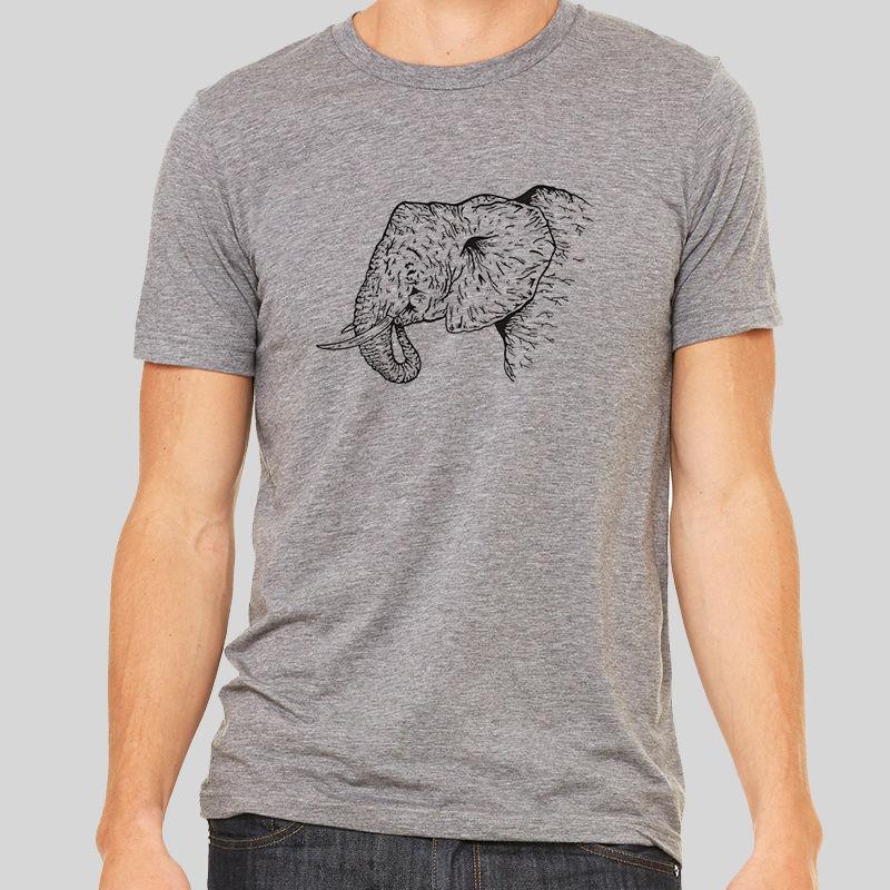 800x800 Elephant Tusk Africa Save Drawing T Shirt Top Tee Unisex Men Women - Save Sketch
