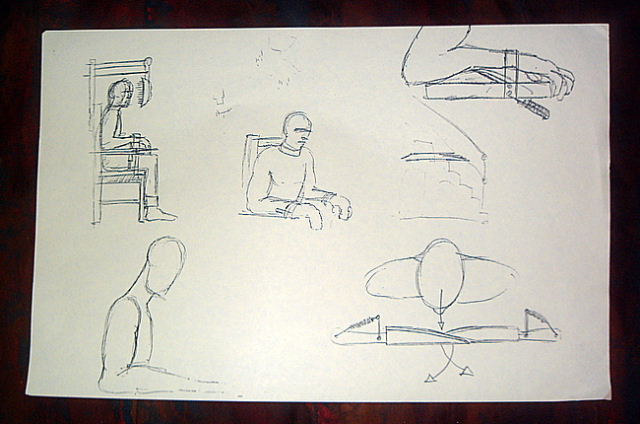 640x424 Saw Iv Original Production Sketches - Saw Sketch