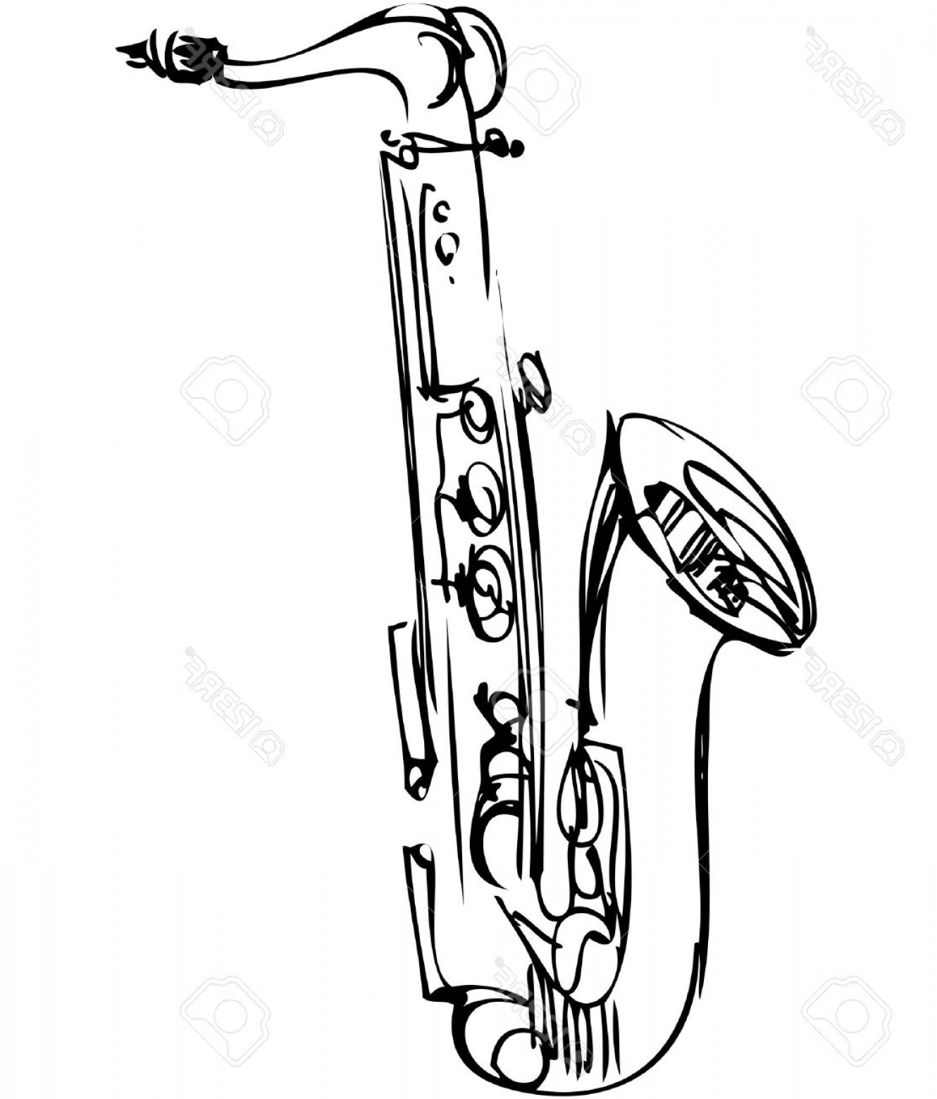 Saxophone Sketch at Explore collection of