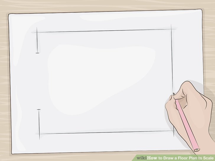 728x546 How To Draw A Floor Plan To Scale 14 Steps (With Pictures) - Scale Sketch