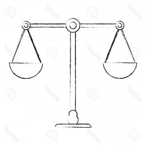 300x300 Stock Illustration Scales Of Justice Sketch Geekchicpro - Scales Of Justice Sketch