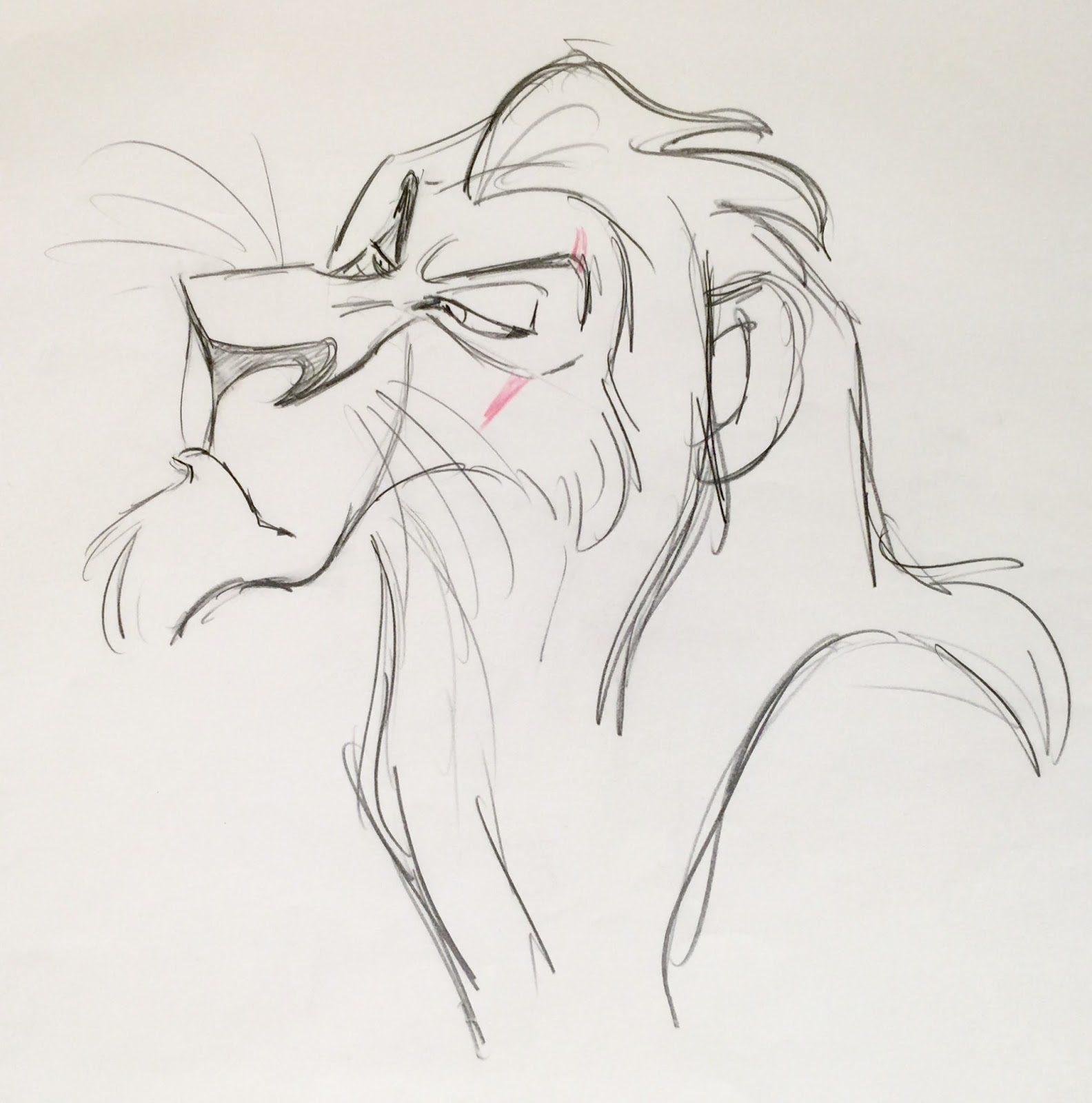 1584x1600 Animation Collection Original Production Animation Drawing Of - Scar Lion King Sketch