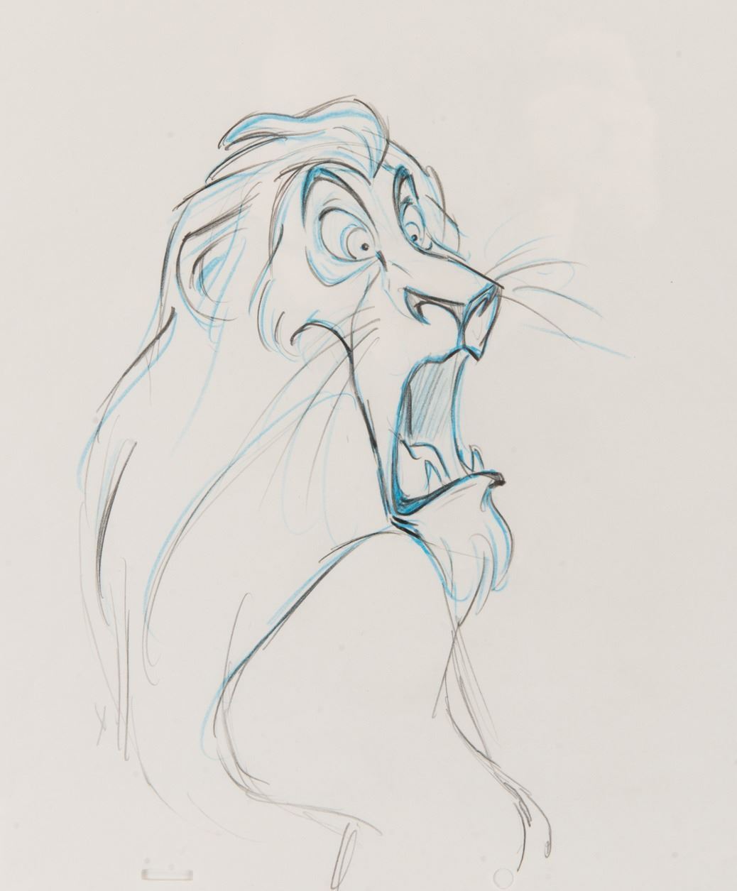 1038x1255 Production Drawing From The Lion King. - Scar Lion King Sketch