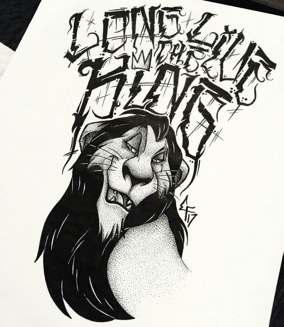 1080x1245 The Lion King Family Tattoo Idea Scar Long Life The King Tats I - Scar Lion King Sketch