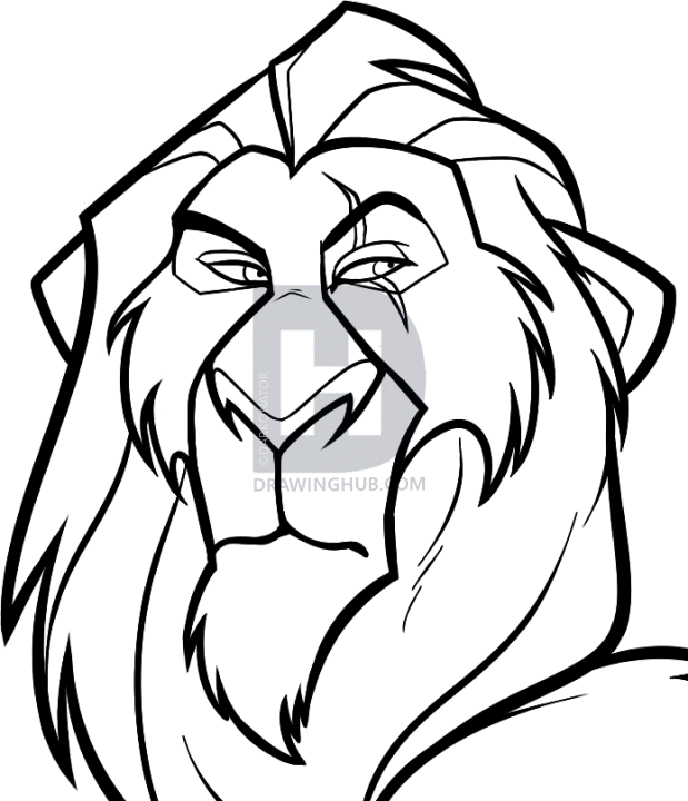 Scar Lion King Sketch at PaintingValley.com | Explore collection of ...