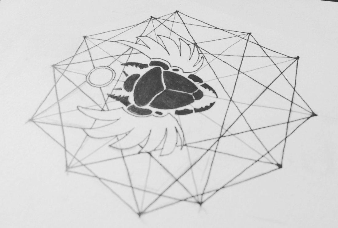 1100x741 Scarab Illustration, Doodling, T Shirt Design Indiefolio - Scarab Sketch