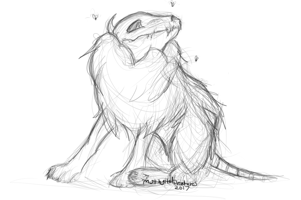 1024x683 Scarab Sketch By Mythgital Creatures - Scarab Sketch