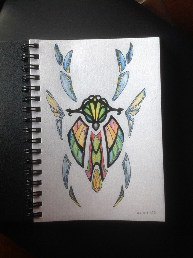 645x864 Scarab Sketch By Aquavarin - Scarab Sketch
