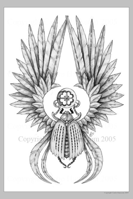 445x667 Scarab Drawing Grey Tone Tattoo Tattoos, Egyptian - Scarab Sketch