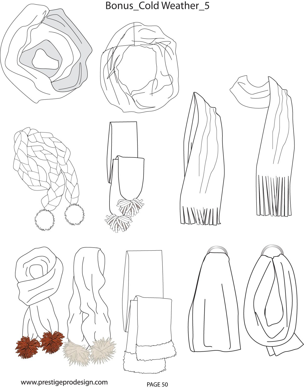 1230x1567 Scarves Flat Sketch Fashion Sketches, Fashion And - Scarf Sketch