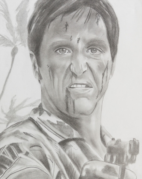 498x626 Scarface - Scarface Sketch