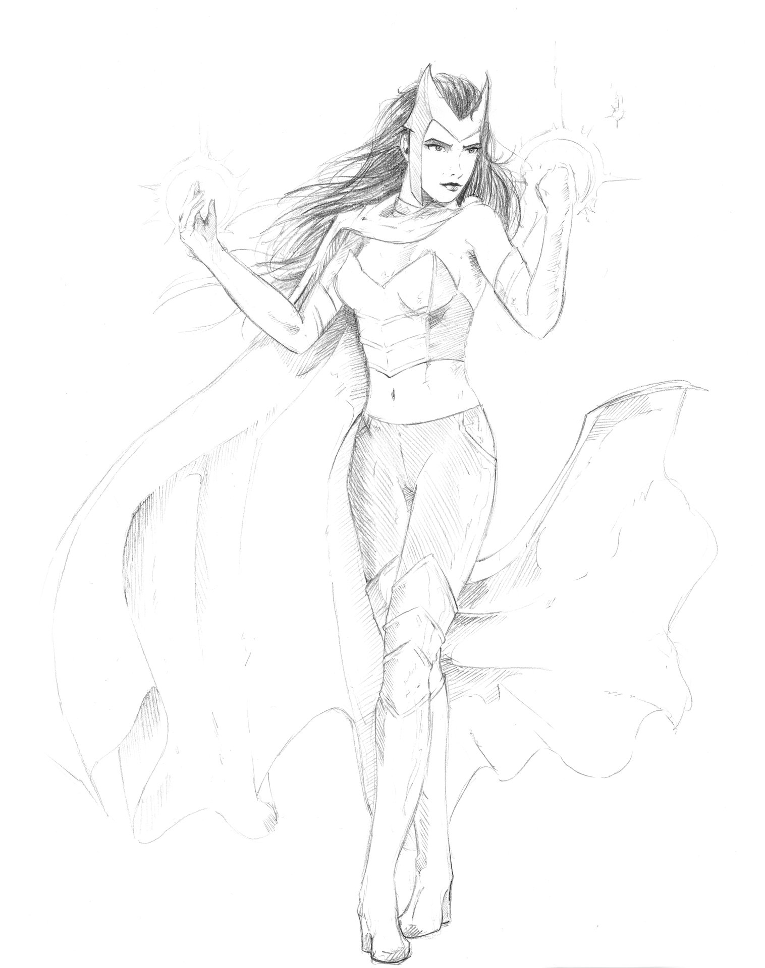 1516x1920 Michael Plurad - Scarlet Witch Sketch