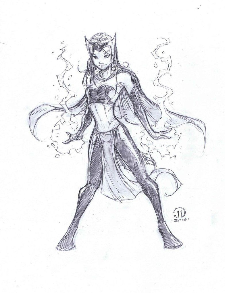 783x1020 Scarlet Witch Sketch By Joeyvazquez Sa - Scarlet Witch Sketch