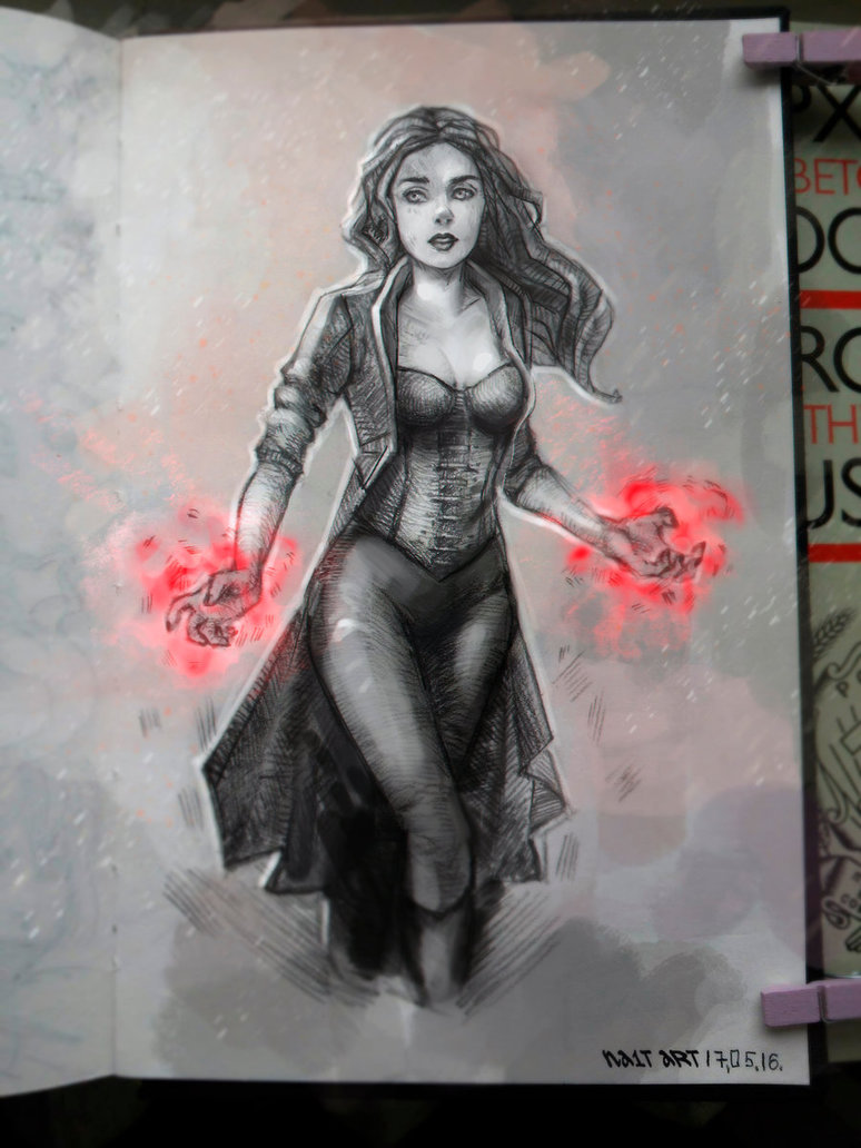 774x1032 Sketch Scarlet Witch By Na1t - Scarlet Witch Sketch