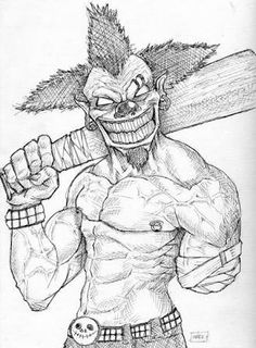 236x320 Scary Halloween Drawings Evil Clown By Cagedspirit Halloween - Scary Clown Sketch