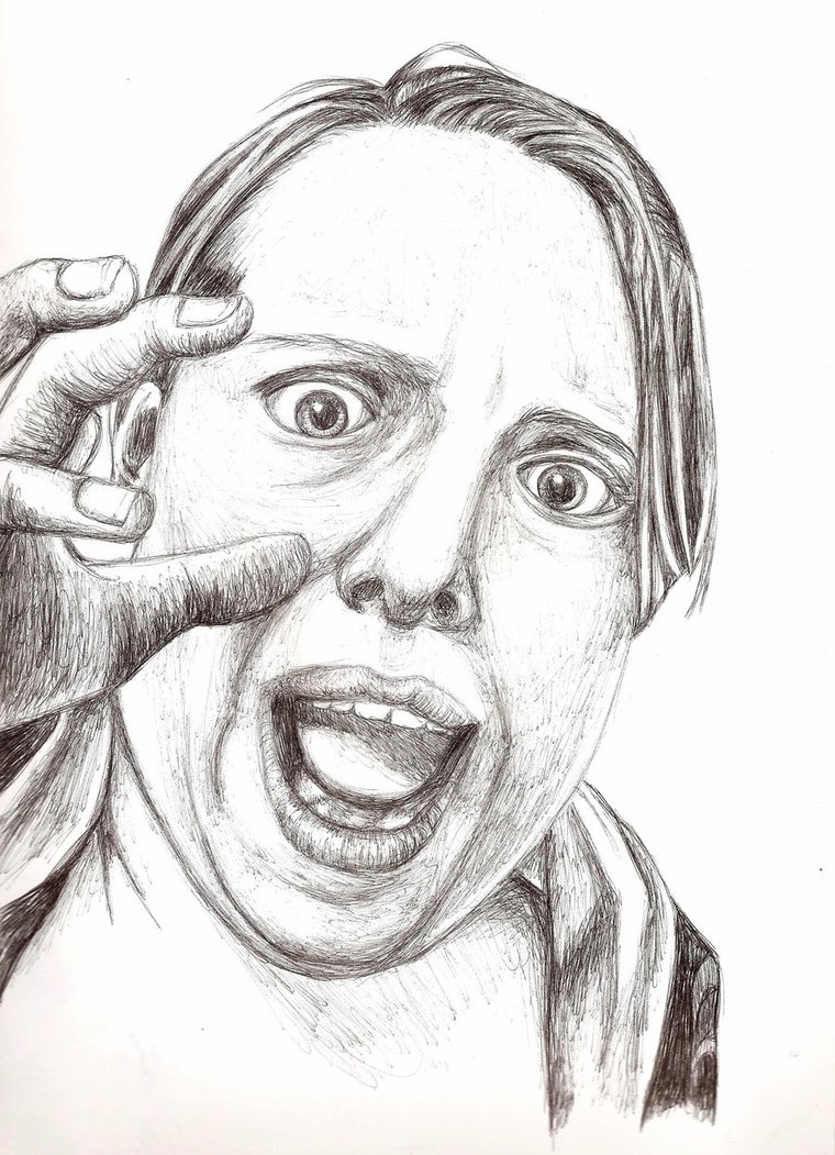 760x1051 My Scary Face By Ambermariaalice - Scary Face Sketch