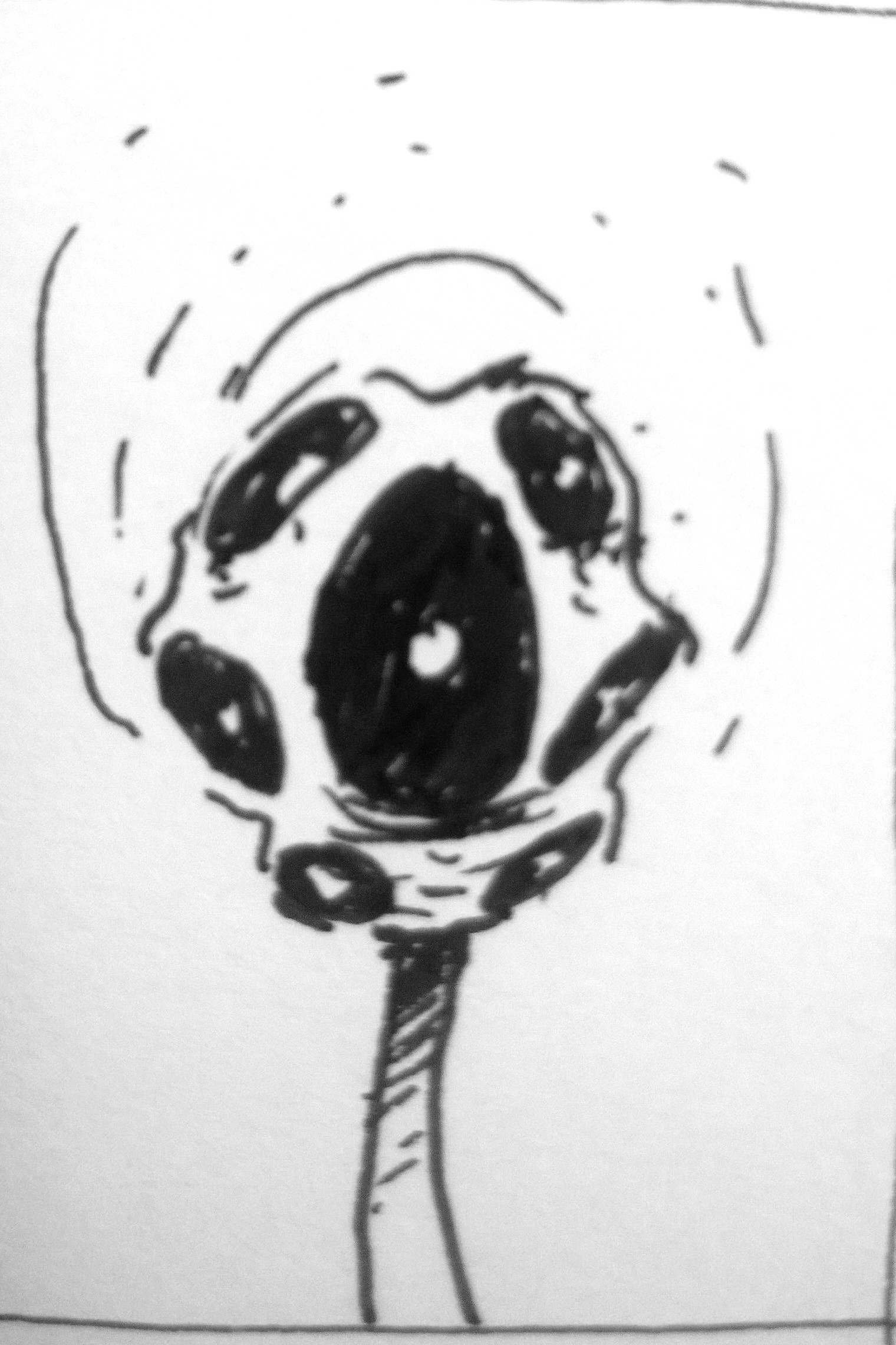 1520x2280 Scary Face (Eyes) Nuclearthrone - Scary Face Sketch