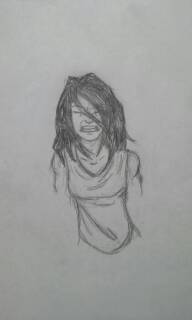 192x320 Sketch Scary Face By Jaymz Ster28 - Scary Face Sketch