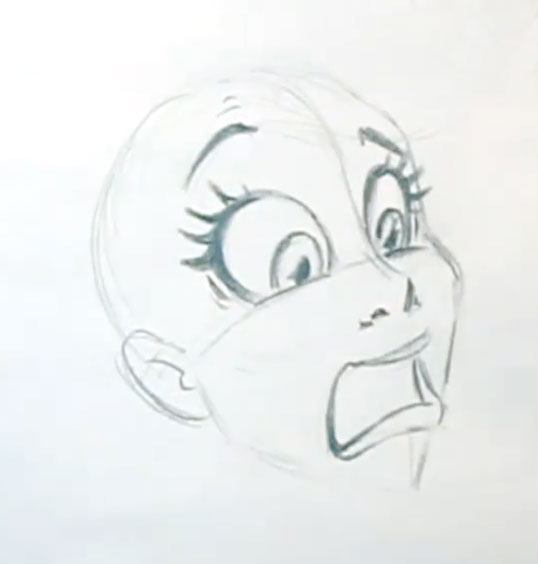 538x564 Facial Expressions Drawing In Easy Steps - Scary Faces Sketch