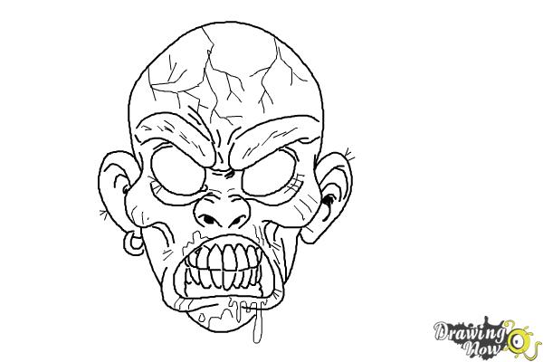 600x400 How To Draw A Scary Face - Scary Faces Sketch